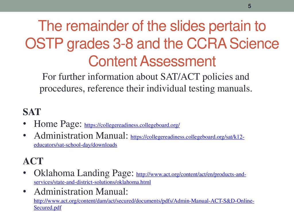 Agenda Sat Act Test Security And Testing Violations Ostp Grades 3 8 Ppt Download
