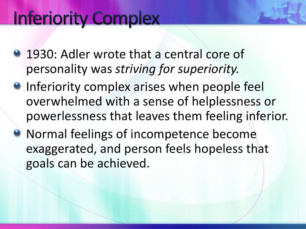 alfred adler inferiority and superiority complex