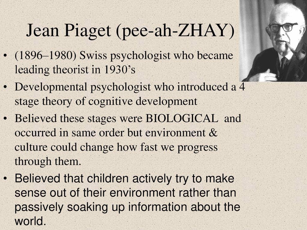 theorist jean piaget