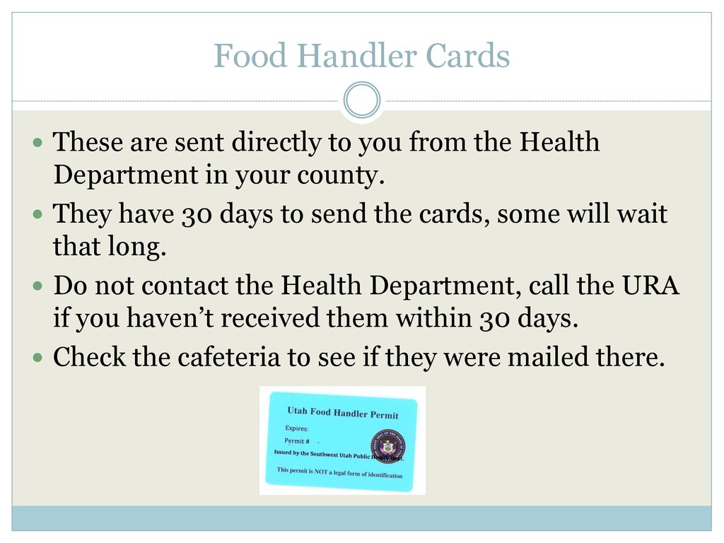 Food Handler Training Utah Ppt Download