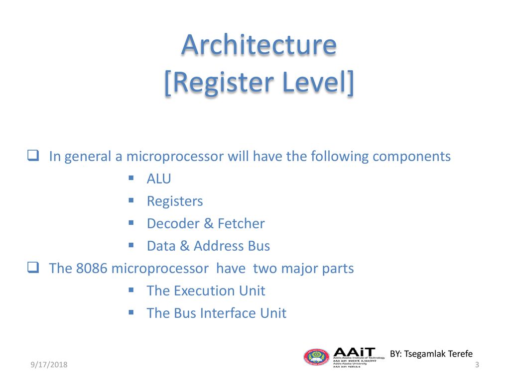 Microcomputer Architecture and Interfacing