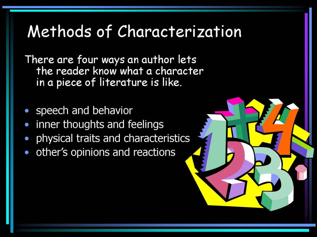 Methods Of Characterization Ppt Download