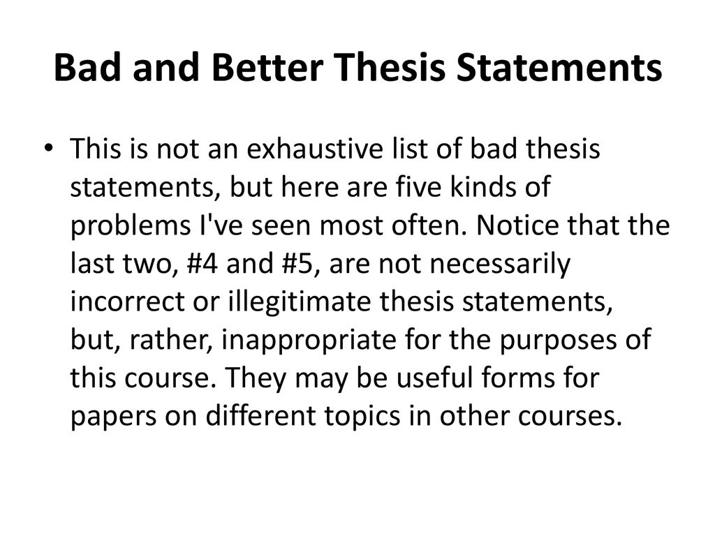 master thesis bad results