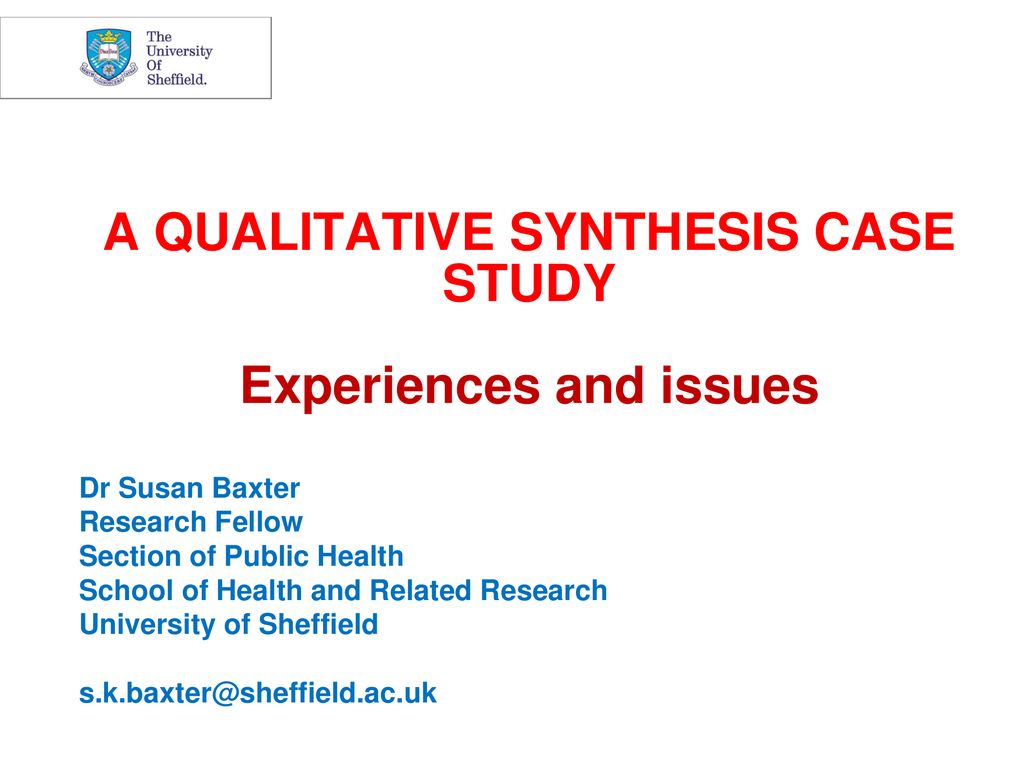 case study experiences qualitative