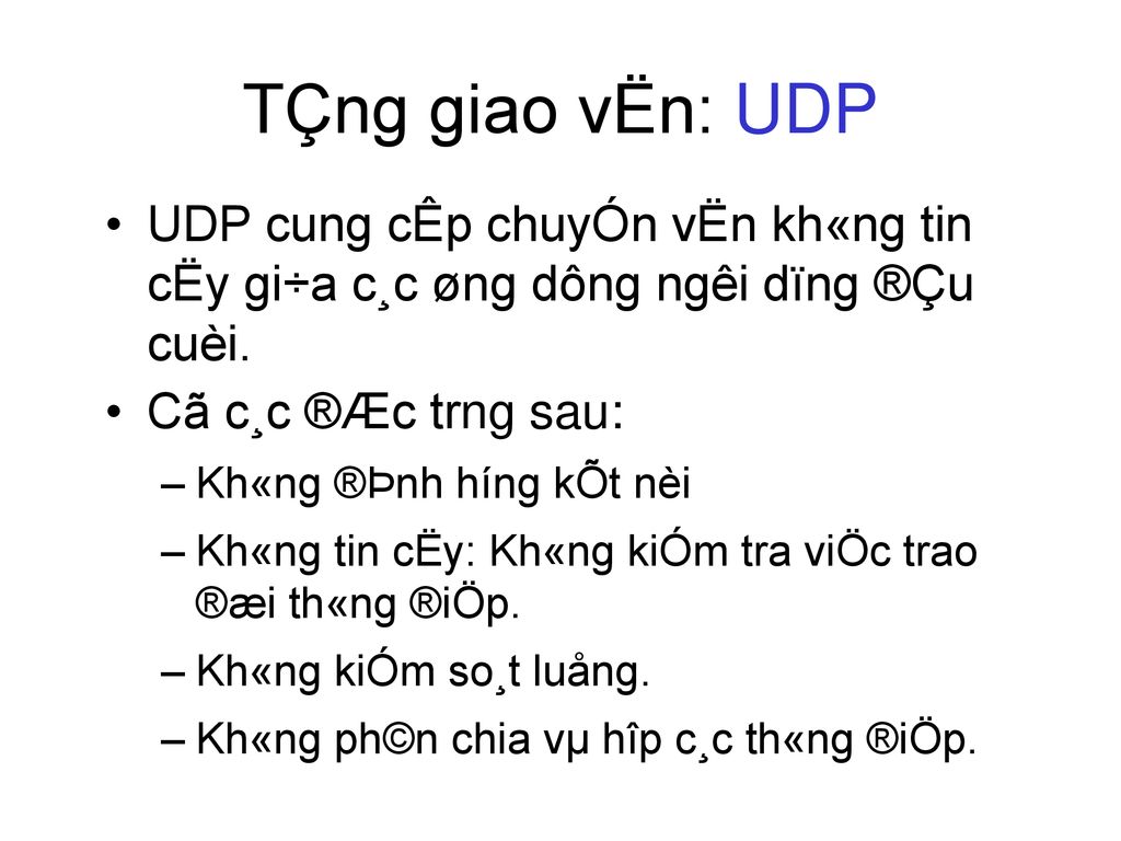 Chương 3 Giao Thức Tcp Ip Ppt Download