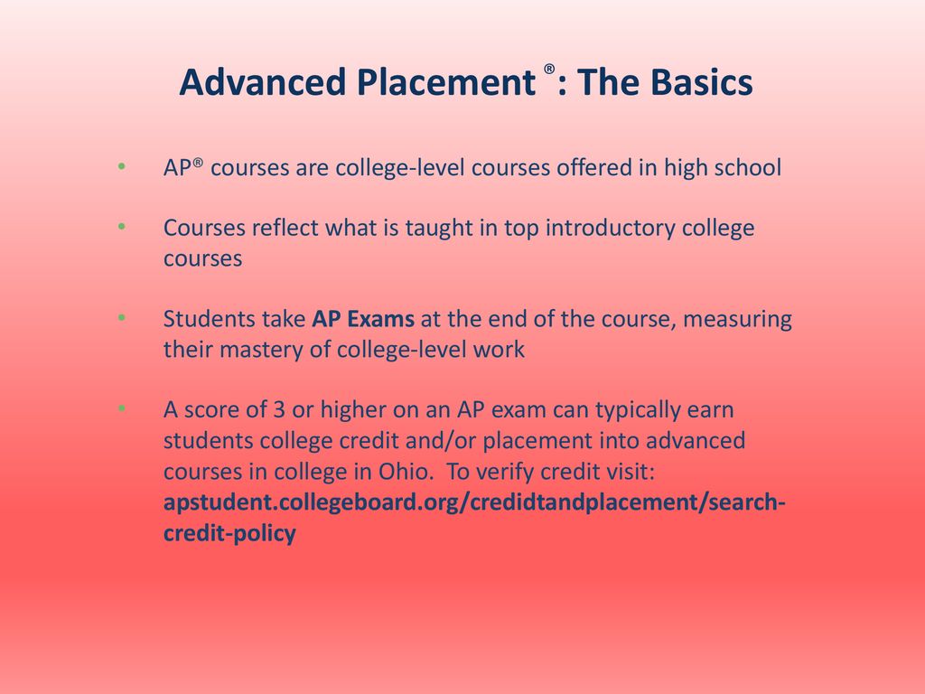 An Introduction to the Advanced Placement Program® - ppt download