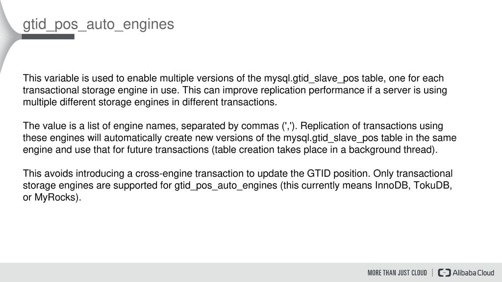 Replication updates on mariadb 10 2 ppt download