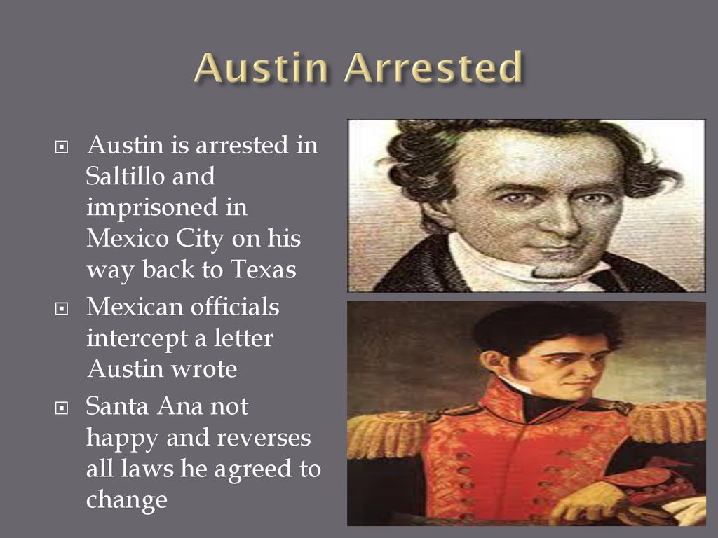 Stephen F. Austin Imprisoned/Other Issues ppt download