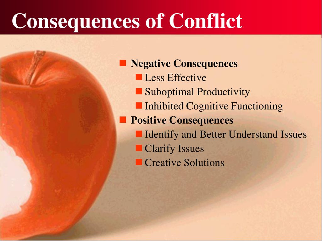 Consequences of Conflict
