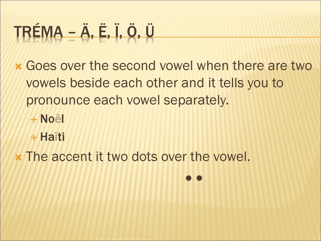 French 1 Accents Ppt Download