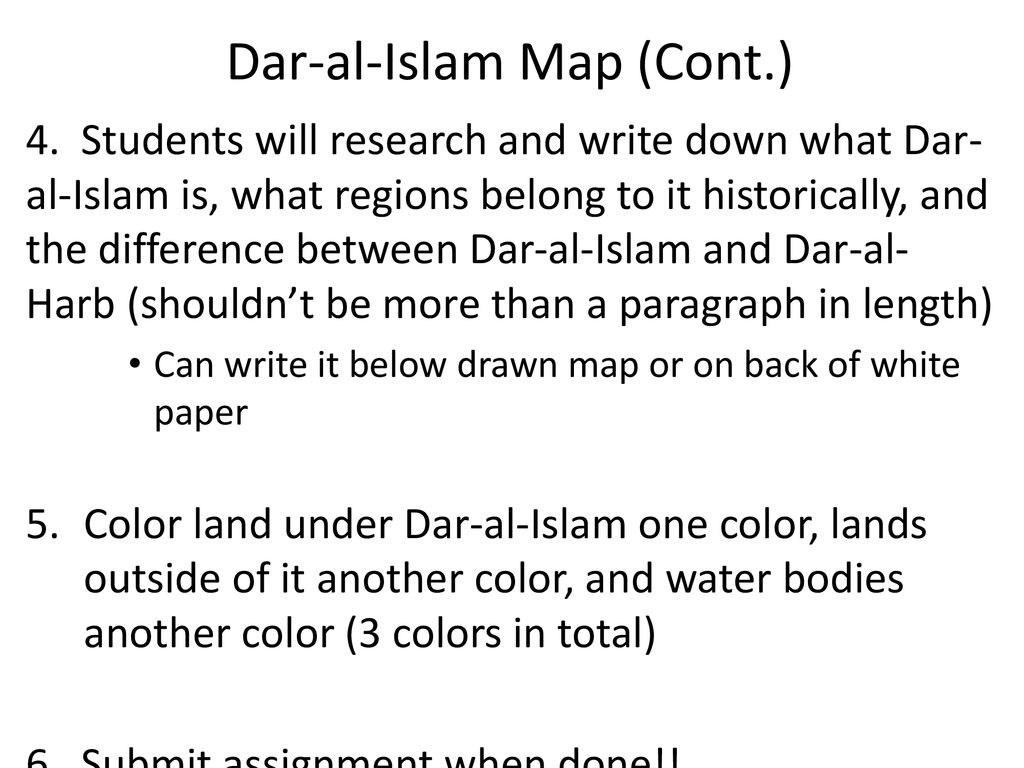 Dar-al-Islam Map (Cont.)