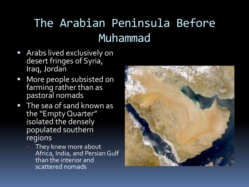 The Arabian Peninsula Before Muhammad 