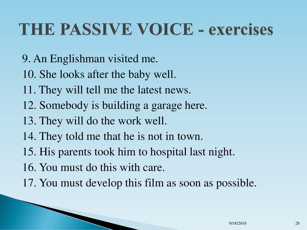 Turn the active voice. Passive упражнения. Passive simple упражнения. Present perfect Passive упражнения. Passive Voice exercises.