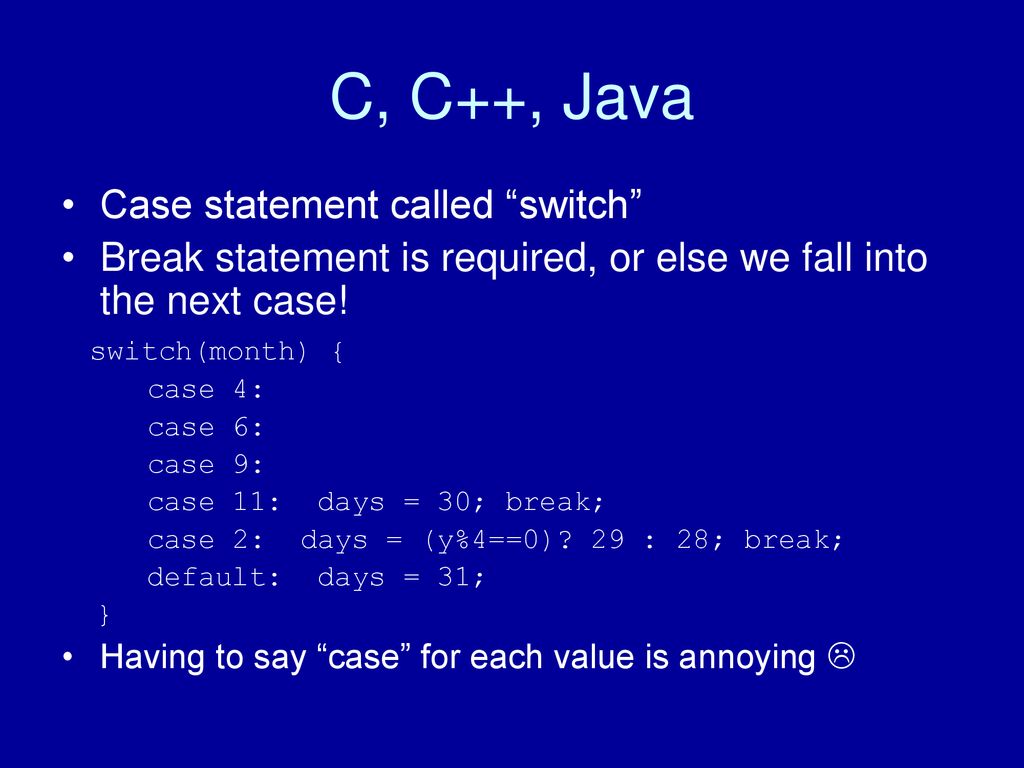 Cs 363 chapter 6 control within statements statements in a function