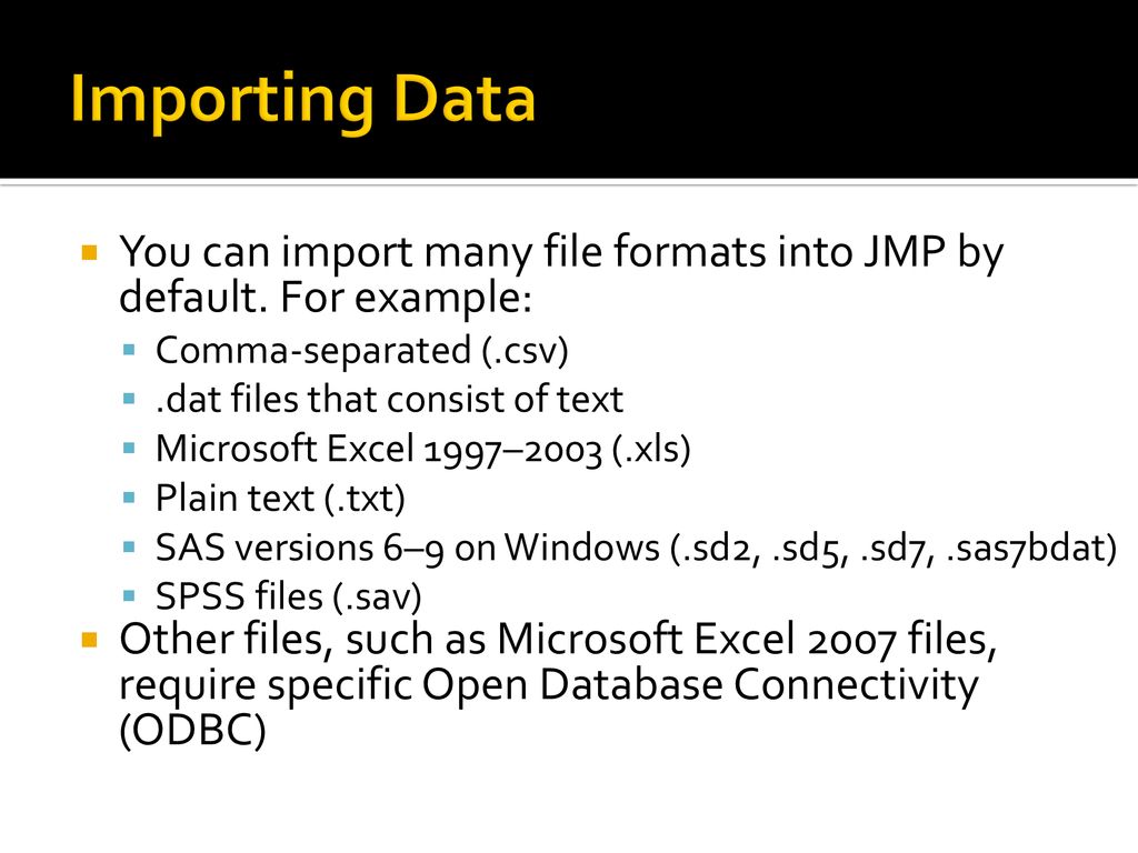 how to apply mean filter in sas jmp