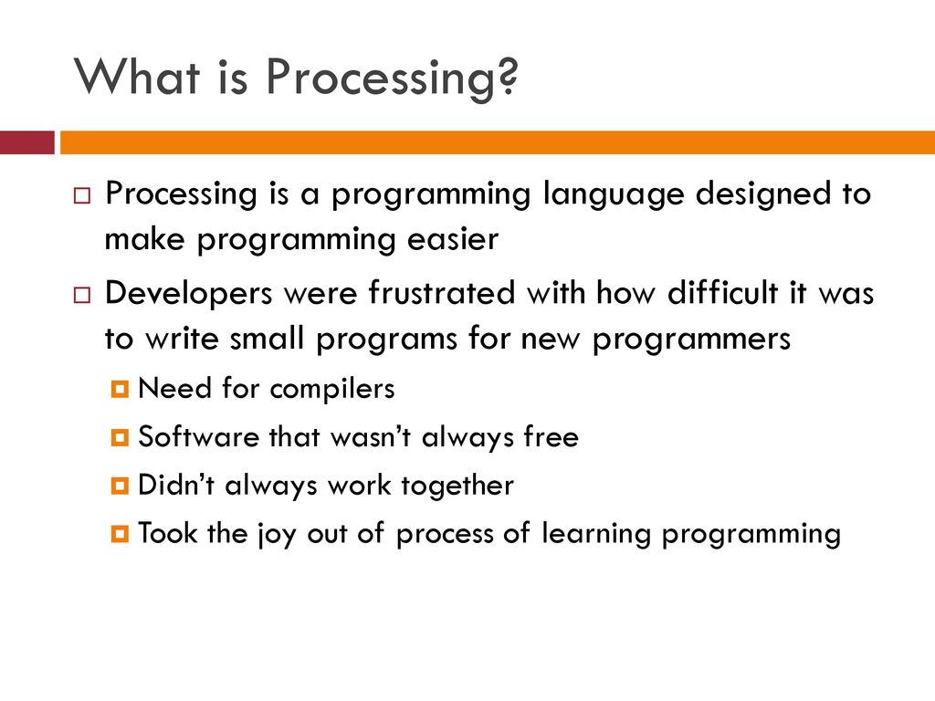 Introduction to processing - ppt download
