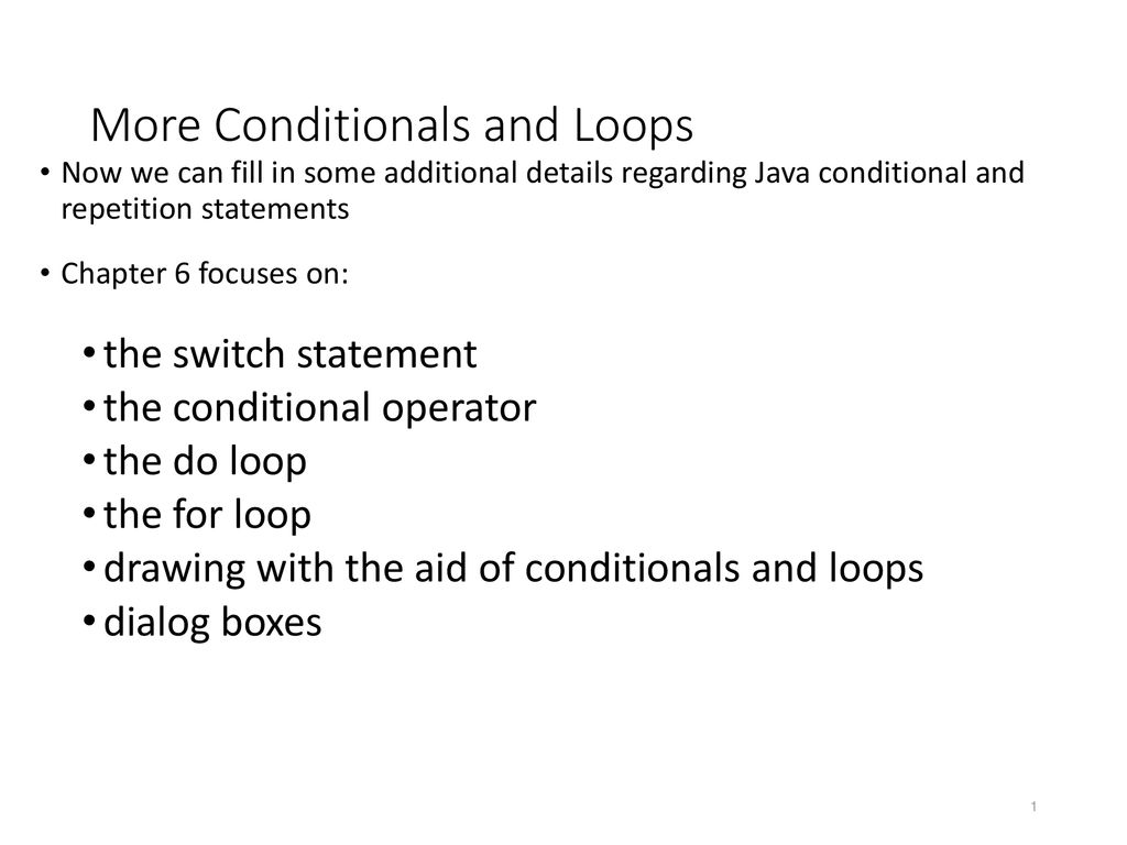 More Conditionals and Loops - ppt download