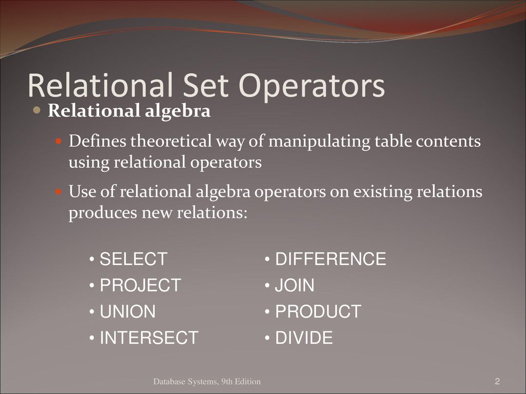 Theory behind the relational engine - ppt download