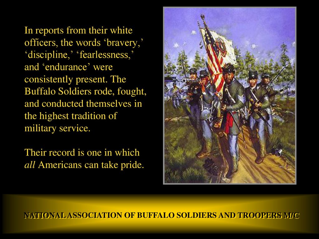 NATIONAL ASSOCIATION OF BUFFALO SOLDIERS AND TROOPERS M/C - ppt