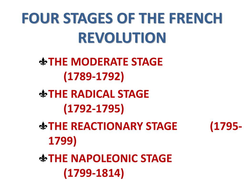 four stages of the french revolution