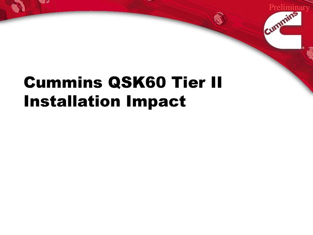 Qsk60 Installation Manual
