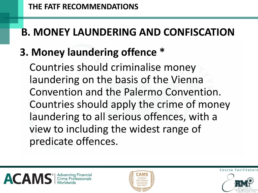 Anti Money Laundering Financial Crime The Fatf Recommendations Ppt Download