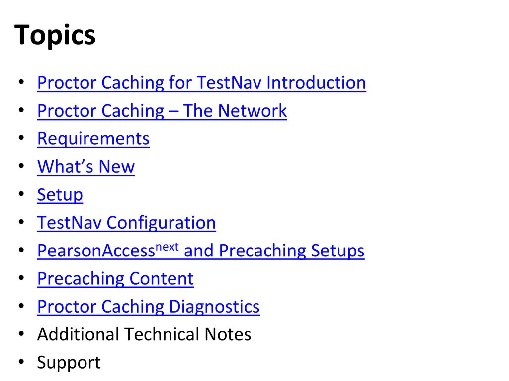 and TestNav Configuration ppt download