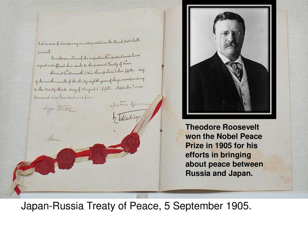Japan-Russia Treaty of Peace, 5 September 1905.