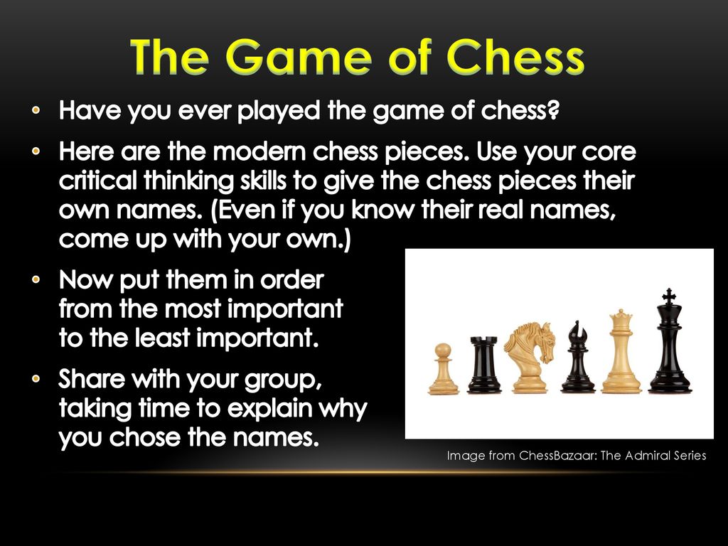 A Game at Chess Summary
