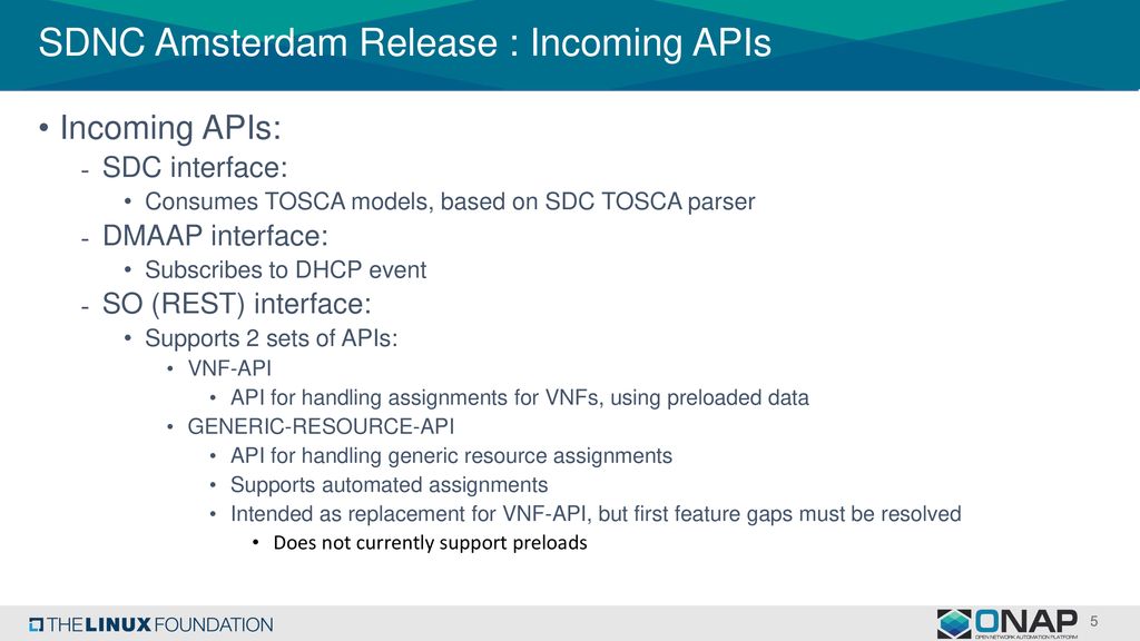 SDNC Roadmap Dan Timoney – AT&T Marcus Williams - Intel - ppt download