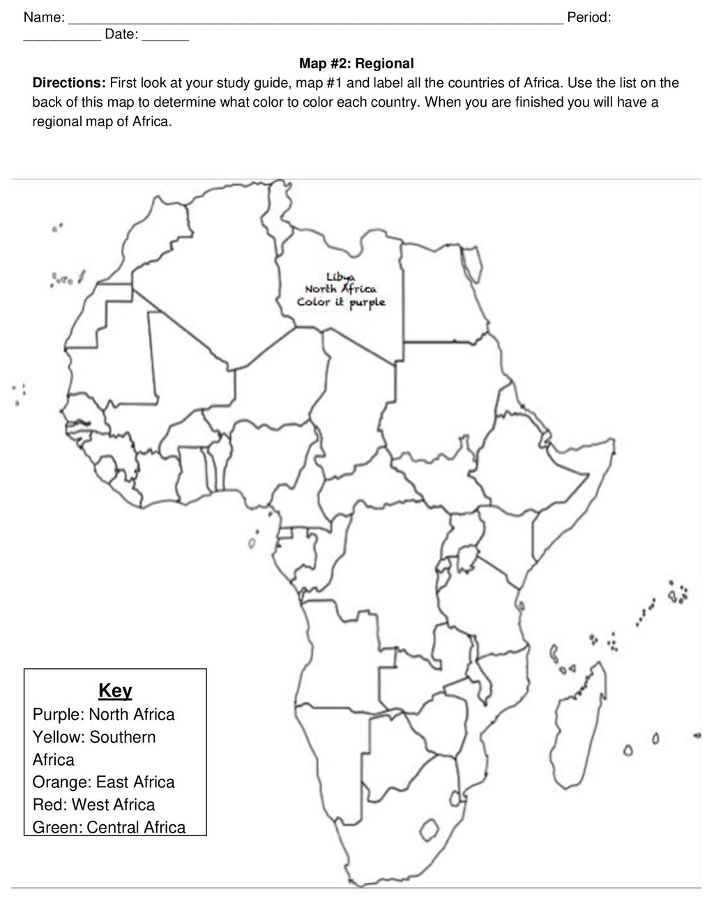 Map #1: Africa Map Study Guide - ppt download