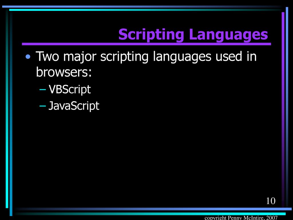 Scripting Languages and the DOM - ppt download
