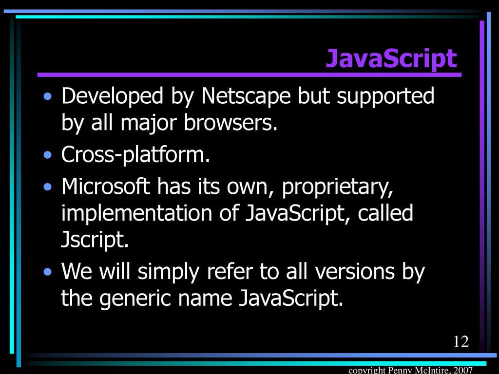 Scripting Languages and the DOM - ppt download