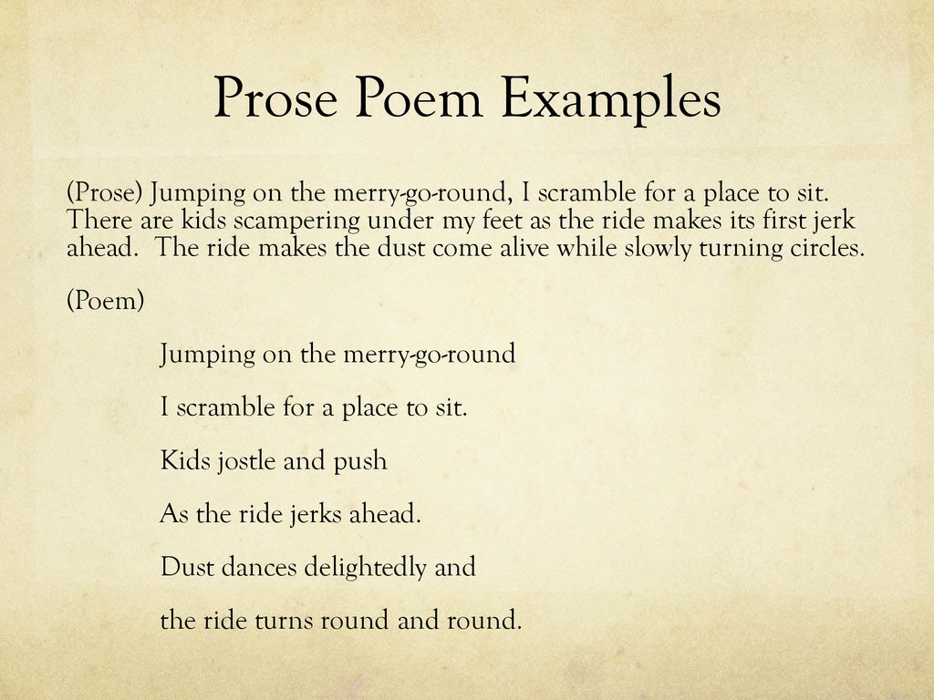 Shaping Poetry from Prose What makes a poem a poem?? - ppt download