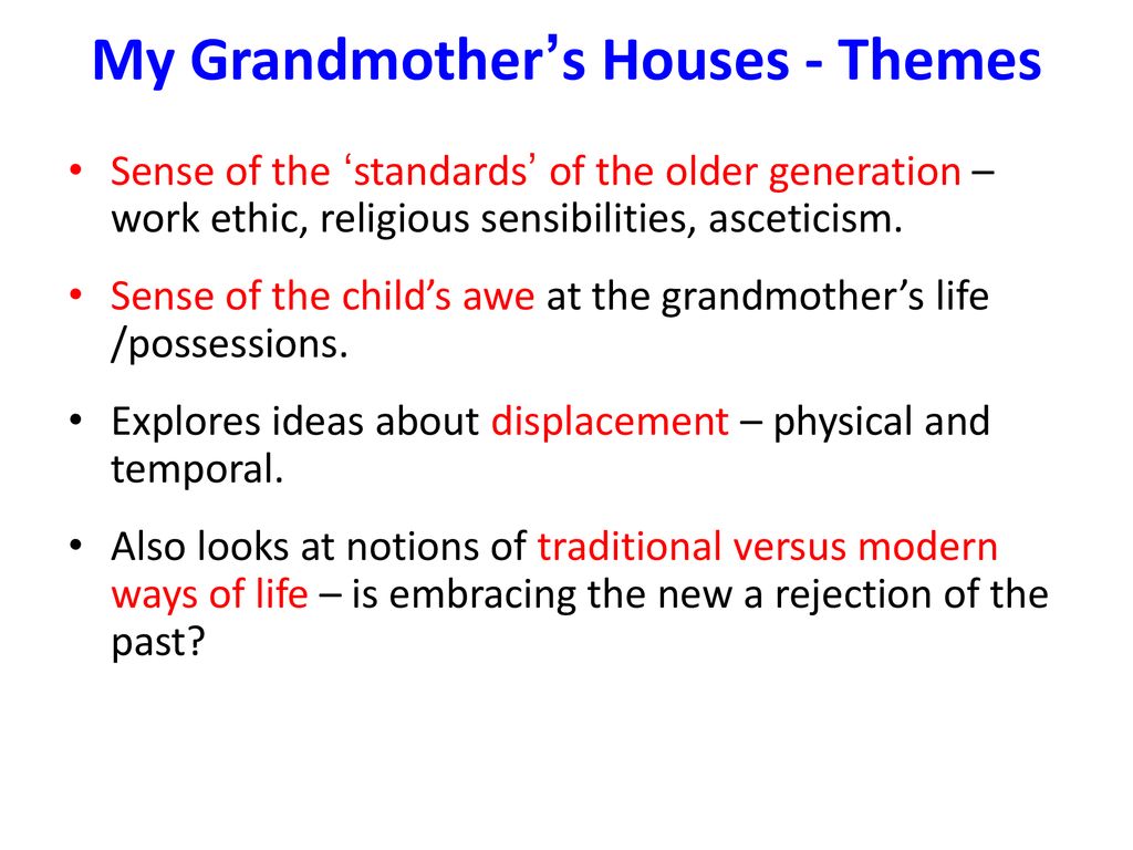 my grandmothers house summary