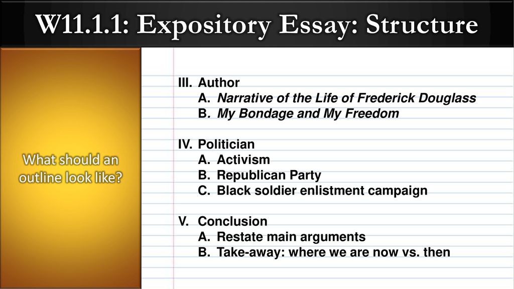 structure of a expository essay