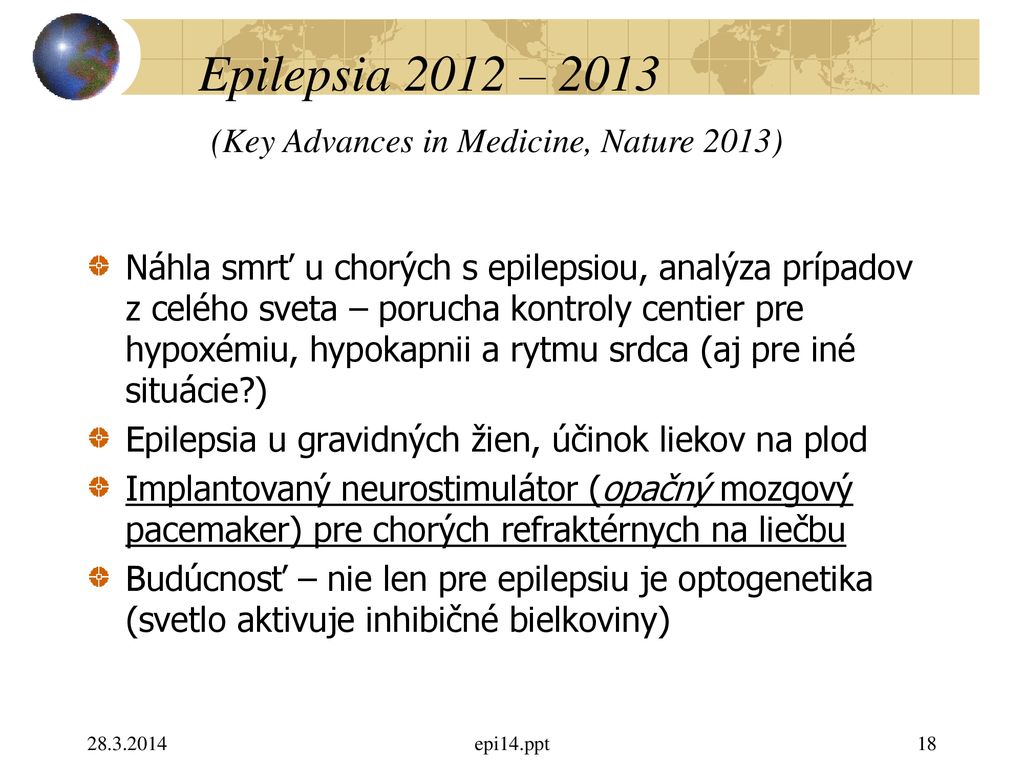 Záchvatovité poruchy CNS a epilepsia - ppt download