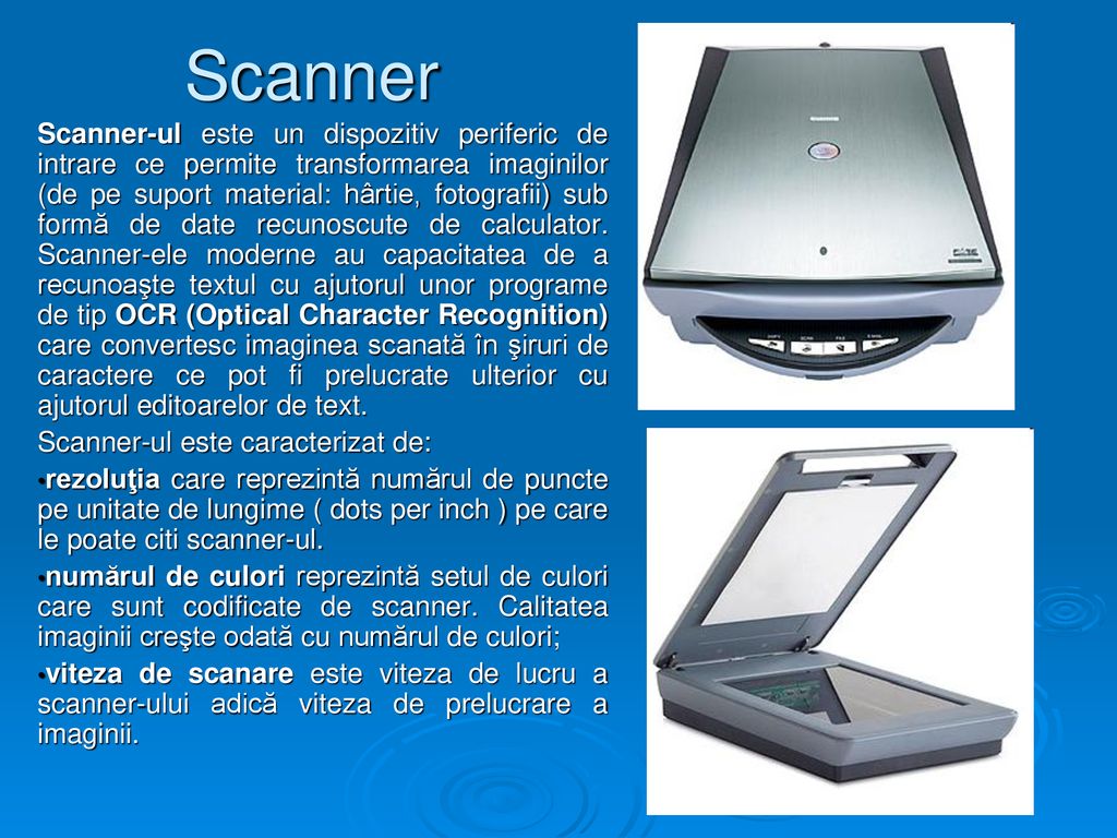tratament scanner comun)