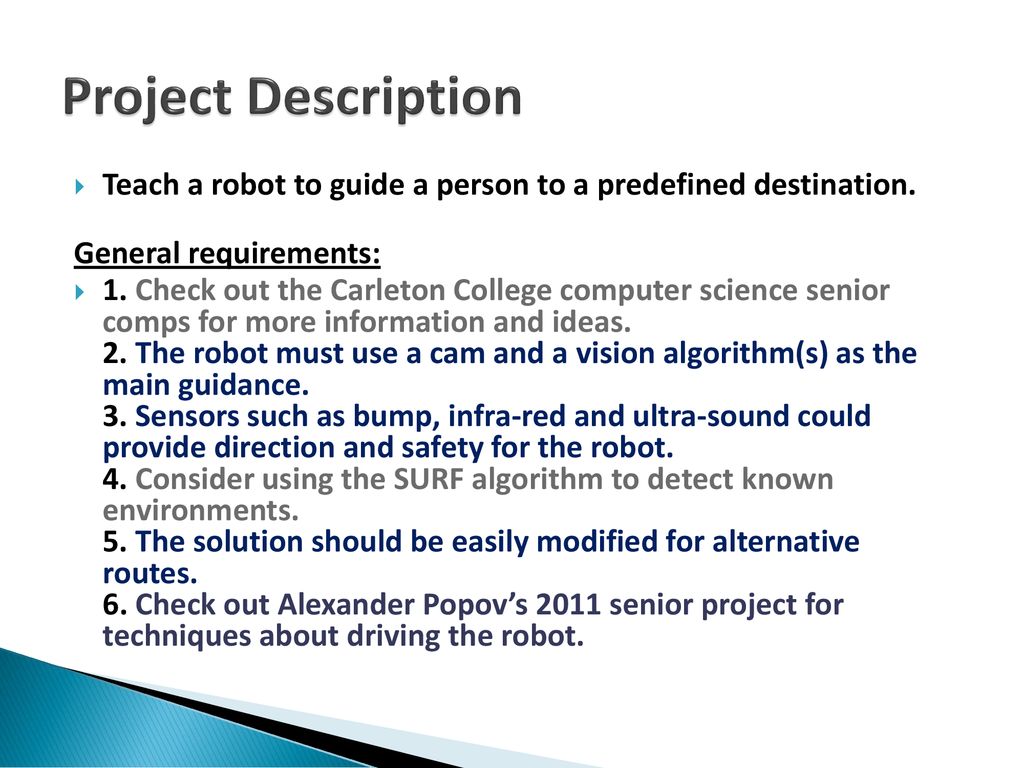 Robotic Guidance. - ppt download