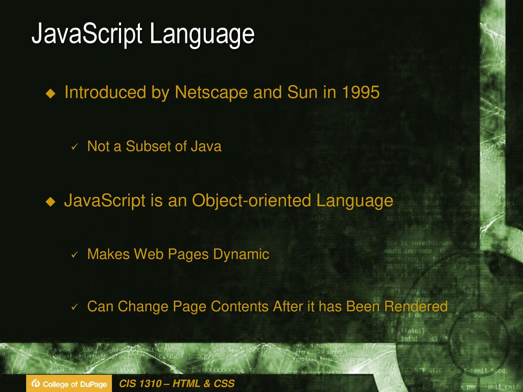 14 A Brief Look at JavaScript and jQuery. - ppt download
