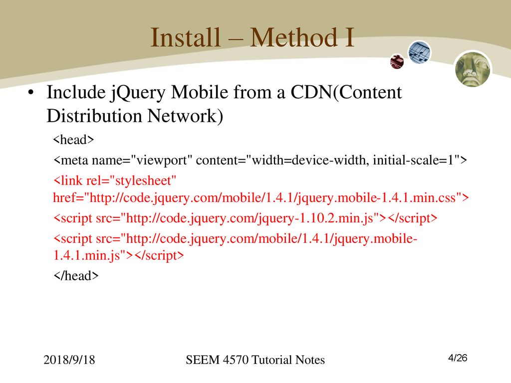 4: jQuery Mobile ppt download