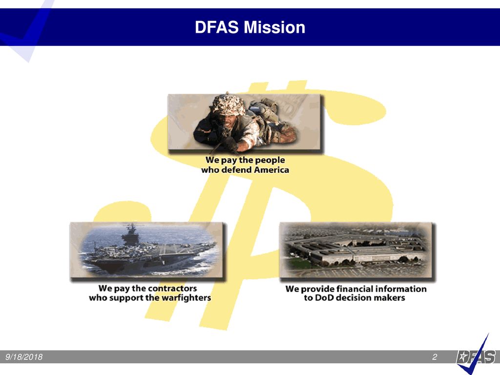 DFAS Mission 9/18/2018