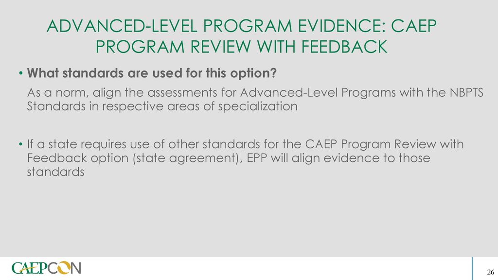 PROGRAM REVIEW AS PART OF THE CAEP ACCREDITATION PROCESS ppt download