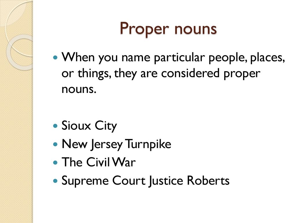 Parts of Speech Nouns/Pronouns ppt download