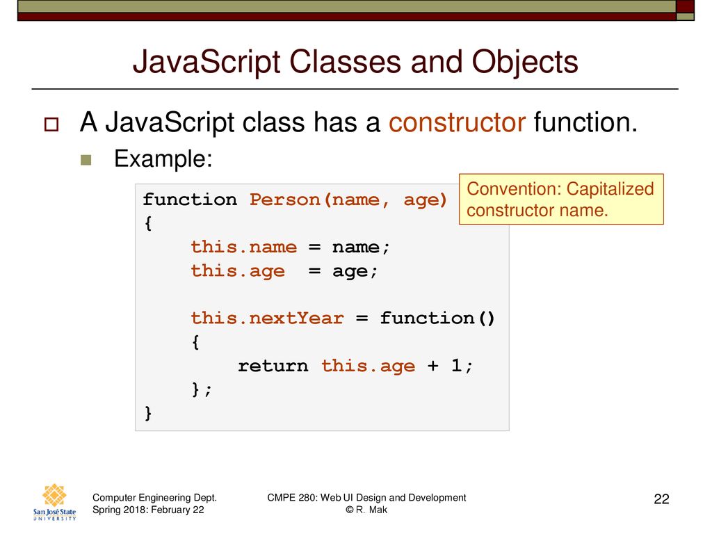 CMPE 280 Web UI Design and Development February 22 Class Meeting - ppt ...