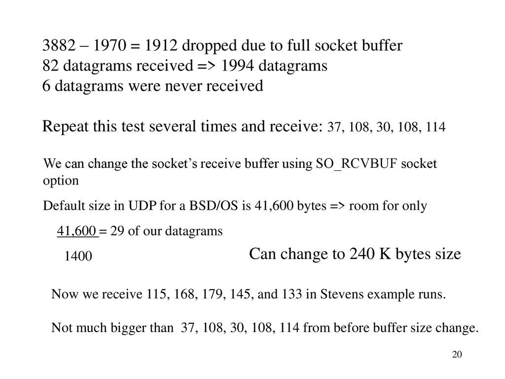 Chapter 8 elementary udp sockets ppt download
