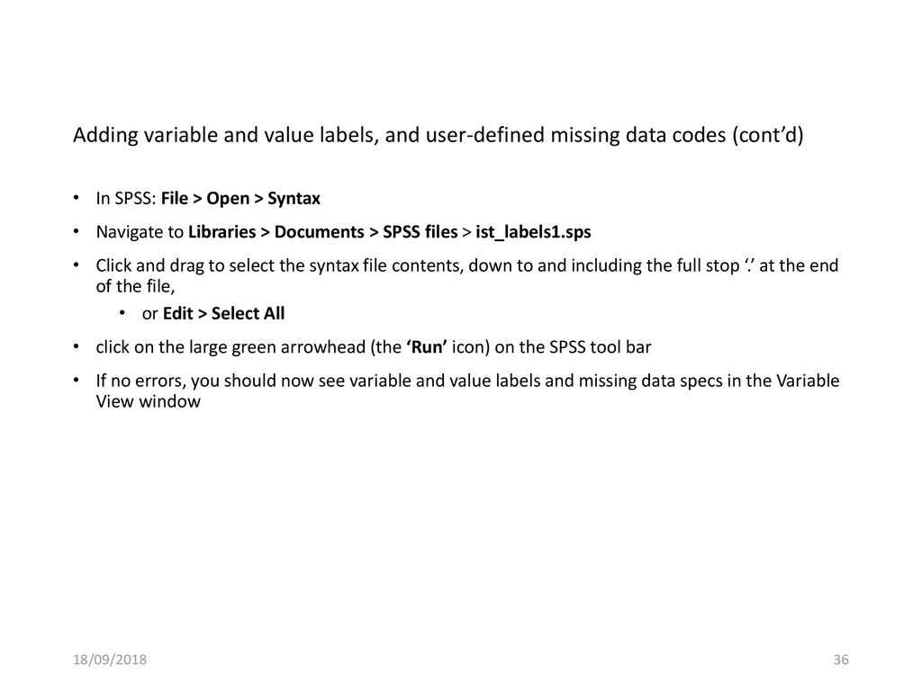 Handling data using SPSS - ppt download