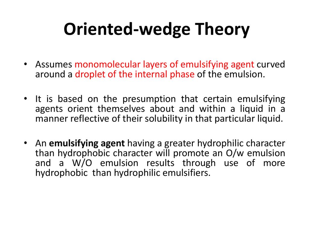 Oriented-wedge Theory