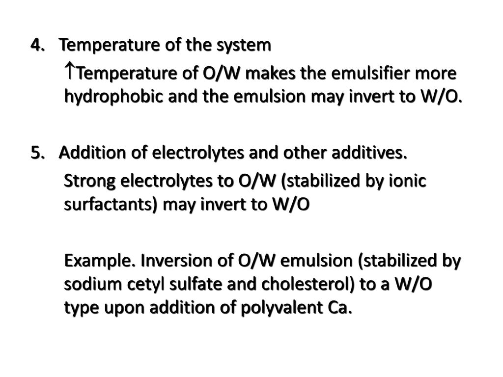 4. Temperature of the system