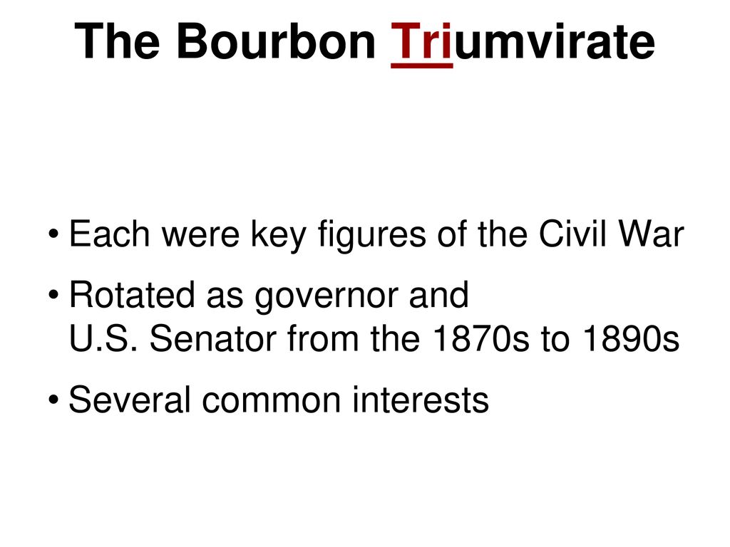 The Bourbon Triumvirate - Ppt Download